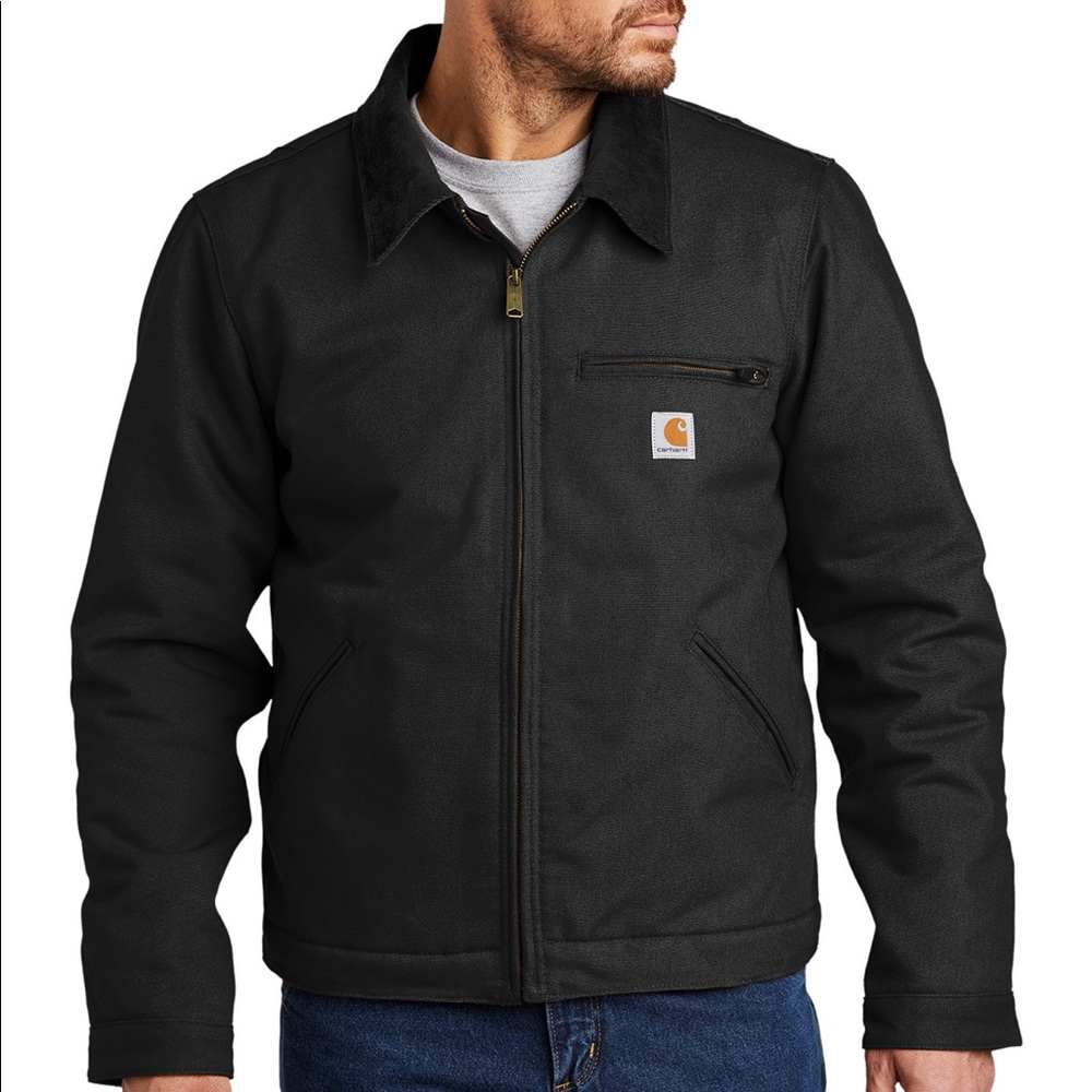 NWT - Carhartt Duck Detroit Blanket Lined Jacket, Black, 5XL